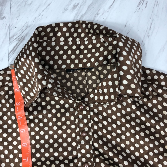 BCBGMaxazria Polka Dot Blouse VGUC Size Small - Picture 5 of 7